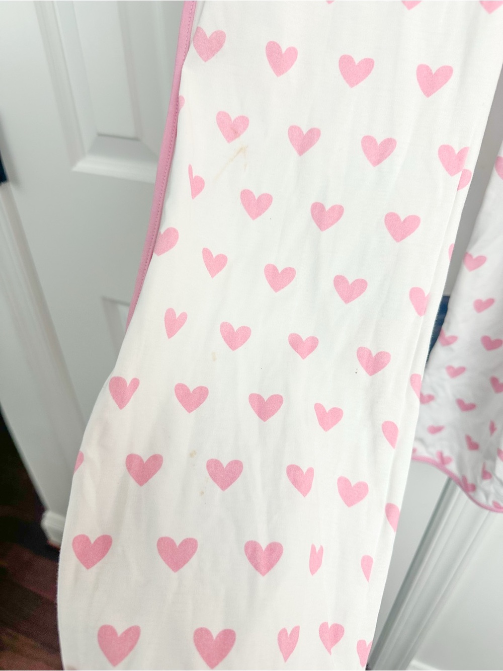 LAKE maternity pajamas XS light pink hearts - Picture 2 of 5